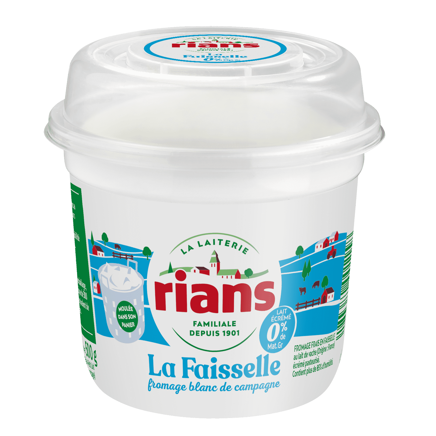 La Faisselle - Fromage blanc de tradition - Rians - 1 kg