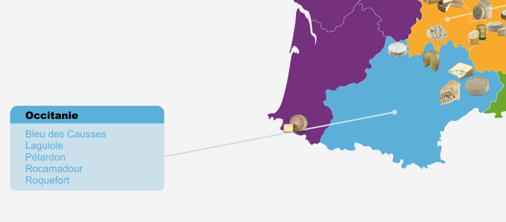 Carte Fromages Sud Est